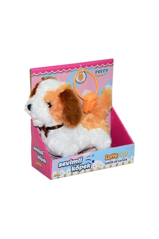 2860 SUN- PELUŞ SEVİMLİ KÖPEK LATTE YÜRÜYEN/SESLİ KHV.-RST-PFF