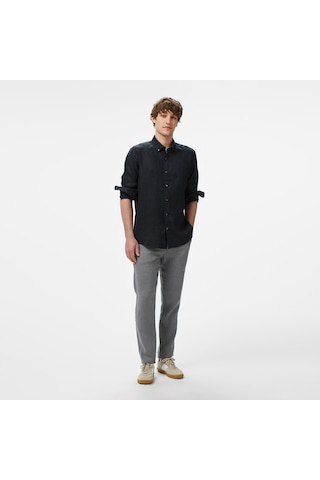 Nautica Erkek Gri Jogger Keten Pantolon Düz P55116t Gri