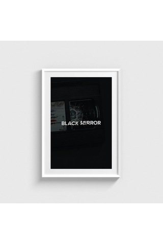 Black Mirror Dizi Posteri Tablo Çerçeveli Poster Duvar Dekorasyonu Beyaz Çerçeveli Tablo Beyaz Çerçeveli Tablo Dn11d500beyaz