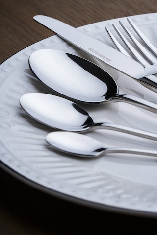 Acar Linear 12 Kişilik 72 Parça Çatal Kaşık Bıçak Takımı Silver