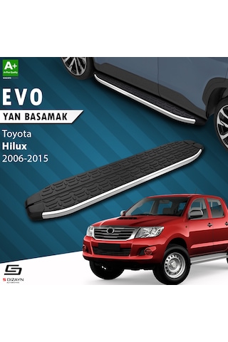 S-dizayn Toyota Hilux 7 Evo Krom Yan Basamak 203 Cm 2006-2015