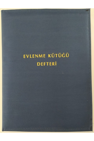Evlenme Kütüğü Defteri 25x35 CM Cilt Bezli 1. Hamur 100 Yaprak