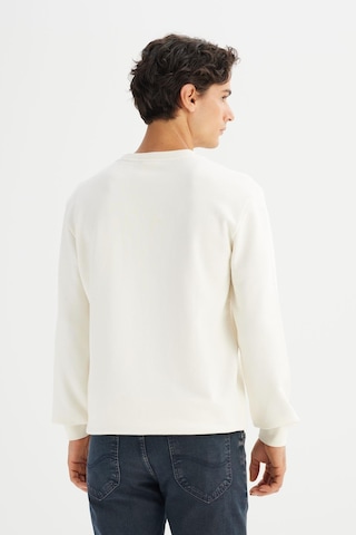 Lee Erkek Baskılı Sweatshirt Ecru Ecru