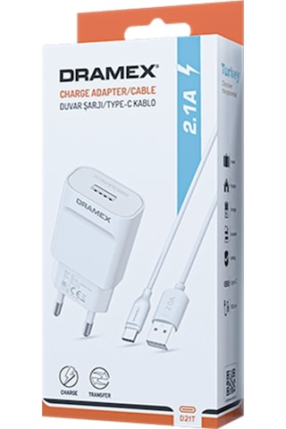 Dramex D21T 2.1A Type-C Şarj Cihazı