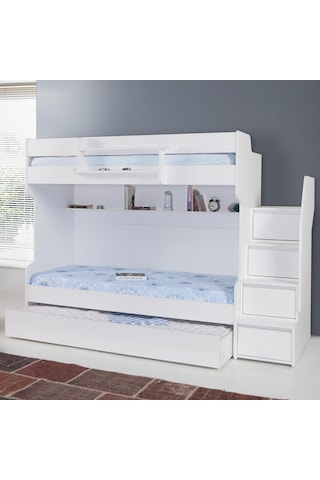 Setaymobilya Ranza, Cesur Beyaz Ranza + 2 Adet Comfort Yatak, Setay Genç Odası