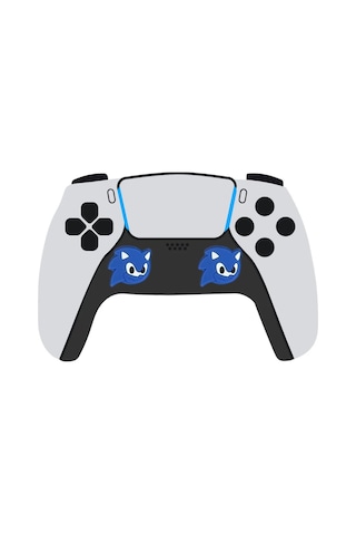 Sonic Ps5/ps4/ps3/xbox One/one X/one S/series X/series S 3d Analog Silikon Koruyucu -2 Adet Sonic-4