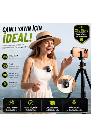 Bwc-09 Çiftli Kablosuz Yaka Mikrofonu Type-c Alıcılı Dijital Ekranlı Aı Gürültü Engelleme 20-30 Metre