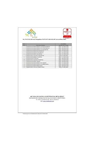Organik Karışık Sebzeli Tam Buğday Bebek Kuskus +7 250gr