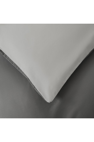Bettıe %100 Pamuk King Size Nevresim Seti 230x220 Cm Koyu Grı/soguk Grı