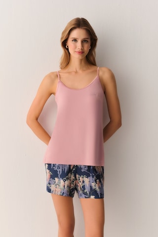 Suwen Garden Atlet Şort Pijama Takımı Sh26551667348 Mavi