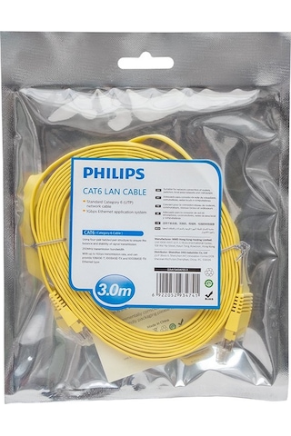 Philips Swa1949W/93-3 Utp Cat6 3 Metre Yassı Flat Ethernet Kablo