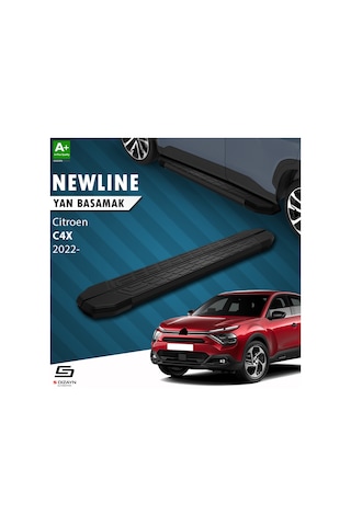 S-dizayn Citroen C4 X Newline Siyah Yan Basamak 183 Cm 2022 Üzeri