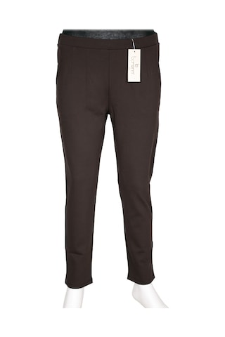 Barem Kadın Buse Rahat Kalıp Yan Cepli Orta Kalın Çelikli Kahve Pantolon Kahverengi