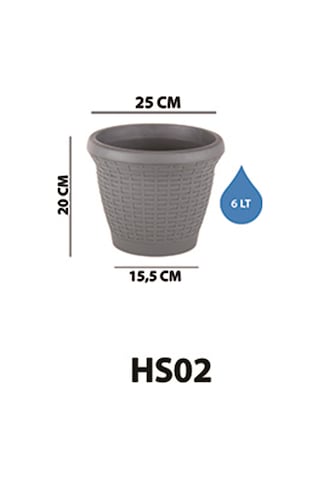 Serinova Hasır Saksı 6 Lt