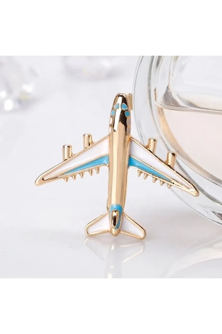 Remove Metal Broş Uçak Havacılık 158261441 Yeşil