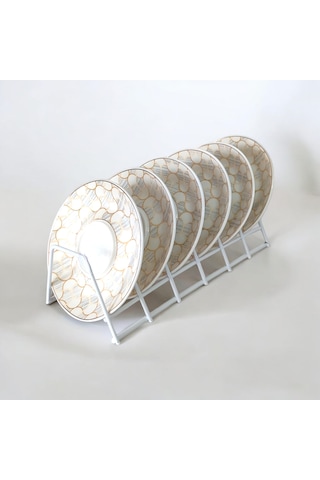 Fincan Düzenleyici -fincan Tabağı Organizeri 6 Bölmeli Fincan