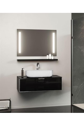 Orka Yalıköy 90 Banyo Dolap Takımı Beyaz Lavabo Parlak Beyaz 5000861 Diğer
