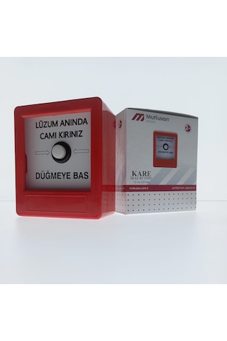 Mutlusan Kare Yangın İhbar İkaz Butonu N11.1439