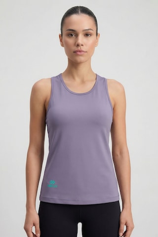 Tommy Life Eflatun Standart Fit Çapraz Sırt Detaylı Kadın Spor Atlet - 97296