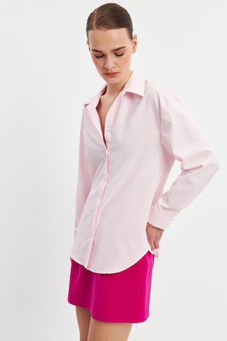 Stella Pulvis Pembe Basic Gömlek Pembe