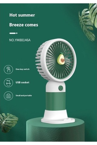 Taşınabilir Karikatür El Tipi Küçük Fan 56z0vz Mor