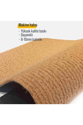 Decovetro Kapı Önü Halı Paspas Renkli Çizgili Home Desenli 40 X 60 Cm Diğer