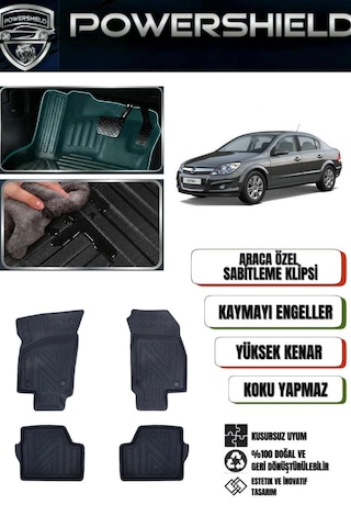 Opel Astra H Kasa Sedan 2007-2012 Uyumlu Araca Özel Premium 5d Havuzlu Oto Paspas Takımı 1 Powershıeld Opel Astra H Kasa Sedan 2007-2012 Uyumlu Araca Özel Premium 5d Havuzlu Oto Paspas Takımı