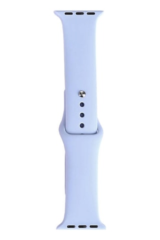 Apple Watch Uyumlu 7 41mm Band Serisi Klasik Kordon Silikon Strap Kayış - Kırmızı-rose Gold