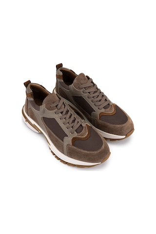 Tamer Tanca Erkek Deri & Tekstil Kahverengi Sneakers & Spor Ayakkabı 1163 2008 Erk Ayk Y26 Kahve Kms