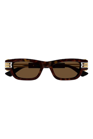 Bottega Veneta 1308s 002 50 Unisex Güneş Gözlüğü Kahverengi