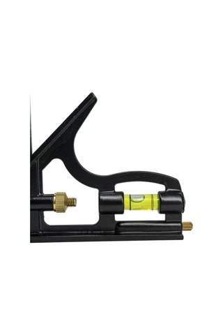 Master Ayarlanabilir Su Terazili Gönye 30 Cm Açı Ölçer Cetvel+ 30 Cm Marangoz Gönye 2'li Set