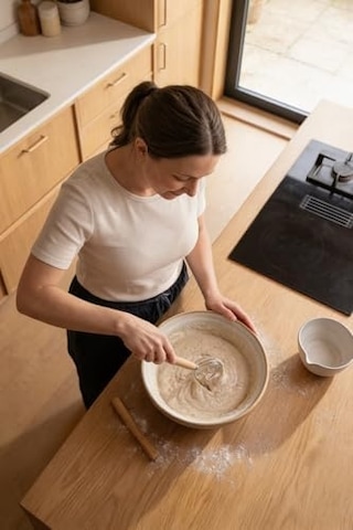 Pratikyus Ahşap Saplı El Mikseri Ve Hamur Karıştırıcı- Çırpıcı Hamur Karıştırıcı