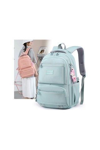 Dancemonkey 15.6 Laptop Bölmeli Büyük Kapasiteli Okul Çantası, Antihırsız, Dayanıklı Sırt Çantası Seyahat, Kamp , Çok Renkli Çok Renkli