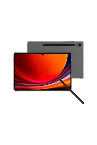Galaxy Uyumlu  Tab S8 Kılıf Zprb Tablet Nitro Anti Shock Silikon Kapak - Renksiz Arka Kapak