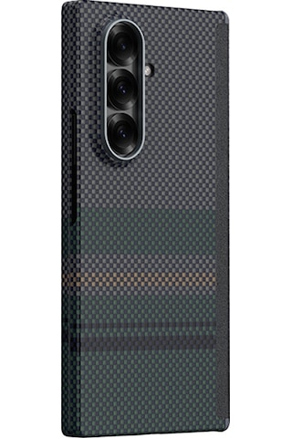 Galaxy Z Fold 7 Uyumlu Kılıf M-safe Şarj Özellikli Karbon Fiber Benks Aurora Armorair Kevlar Yeşil