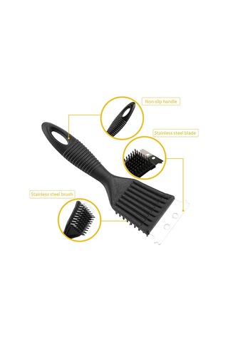 Homestarry Mangal Temizleyici, 2 Paket Metal Mangal Izgara Temizleme Fırçası Ve Kazıyıcı. Mangal Mutfak Temizliği