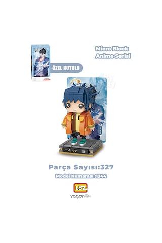 Loz Micro Anime Serisi 1344 Modeli 327 Parça Dekoratif Oyuncak Yapım Seti Yapı Blok Fflz-1344