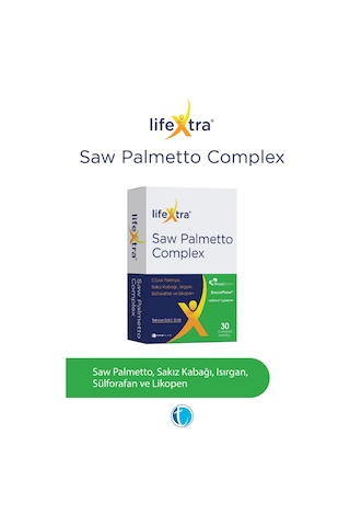 Lifextra Saw Palmetto Complex 30 Yumuşak Kapsül