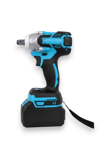 Moonshop SET005 Şarjlı Darbeli 5'li Set 2-26 Hilti 125 MM Taşlama + 13 MM Matkap 650NM Somun Sökme + Dal Budama Testere Mavi
