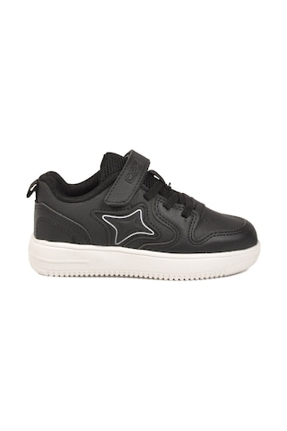 Cool Siyah Cırtlı Hafif Unisex Çocuk Spor Ayakkabı Eldon P
