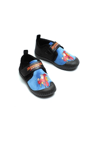 Gezer Kışlık Braveman Baskılı Rahat Cırtlı Erkek Bebek Çocuk Panduf Mavi