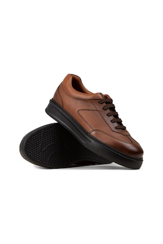 Deery Erkek Hakiki Deri Taba Renk Sneaker Ayakkabı - 02015mtbae01 Taba