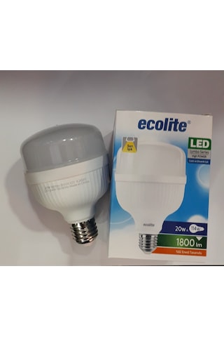 Ecolite 20W E27 Gün Işığı Sarı Işık Jumbo Led Ampul