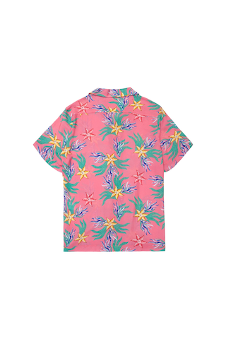 Anemoss Mercan Desenli %100 Viskon Yumuşak Nefes Alabilir Kumaşlı Erkek Gömlek Çok Renkli