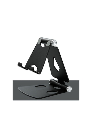 Shineyee Z16 Alüminyum Telefon/tablet Tutucu, 270 Açı Ayarlanabilir, Çift Klap Folding Tasarım, Sağlam Ve Kaymazsız, Taşınabilir Masaüstü Live Stream Tutucu - Siyah Diğer