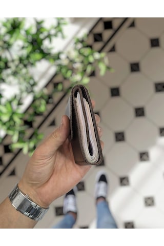 Visso 571 Hakiki Deri Efsane Trend Model Çok Para Konan Cüzdan Unisex Kartlık Çıtçıtlı En Çok Tercih Edilen Model Kahve