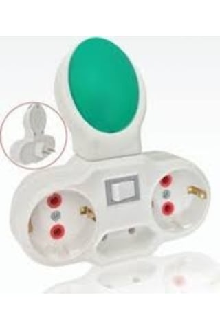 Fetih 3'lü Priz Ledli Gece Lambası Yeşil
