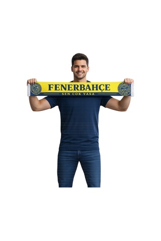 Fenerium Unısex Velhasıl Sevdik Feneri Şal Uv Kutu Sarı - Lacivert