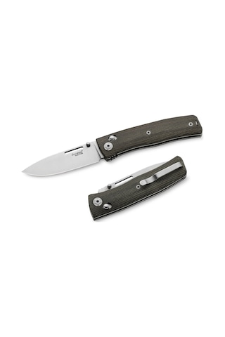 Lionsteel Nini Green Canvas - Full Handle Kamp Çakı Yeşil
