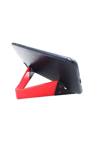 Akıllı Telefon Tablet İçin Ayarlanabilir V Şekilli Evrensel Katlanabilir Cep Cep Telefonu Standı Tutucu Pink